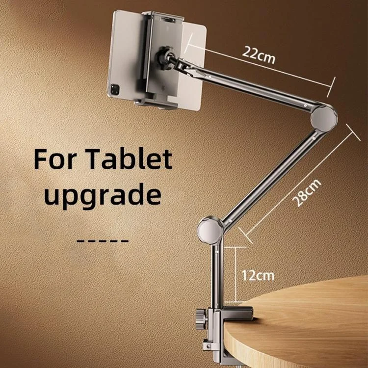 TBD06057894_B8.webp Cantilever Phone Tablet Desk Bedside Stand With Foldable Metal Arm For 4-10.2inch, 2-section, 3-section - Image 9