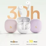 Havit E9 Semi-In-Ear ENC Noise Reduction Wireless Bluetooth Earphones, White-Standard Edition, White-Flagship Edition, Pink-Standard Edition, Pink-Flagship Edition - Image 6