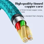 8 Pin Brush Data Charging Cable, 3 In 1 Charging Cable - Image 3
