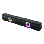 T-WOLF B320 TWS RGB Bluetooth 5.0 Speaker Desktop Soundbar Subwoofer Support USB / AUX / TF / FM, B320