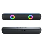 T-WOLF B320 TWS RGB Bluetooth 5.0 Speaker Desktop Soundbar Subwoofer Support USB / AUX / TF / FM, B320 - Image 2