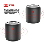 TWS Bluetooth Speaker IPX4 Waterproof Rechargeable Portable Mini Subwoofer Music Player - Image 4