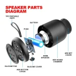 TWS Bluetooth Speaker IPX4 Waterproof Rechargeable Portable Mini Subwoofer Music Player - Image 6