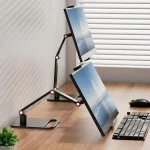 Phone Tablet Monitor Desktop Stand Height and Angle Adjustable Bracket for Screen Within 17.3 Inch, 3-session, 2-session - Image 2