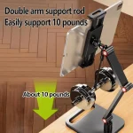 Phone Tablet Monitor Desktop Stand Height and Angle Adjustable Bracket for Screen Within 17.3 Inch, 3-session, 2-session - Image 3