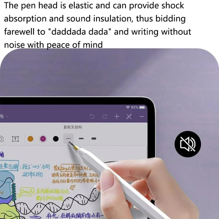 TBD06058870_B5.webp For Apple Pencil 2 / 1 Elastic Tip Soft Probe Silent Replacement Nib, 4B White, 4B Transparent, 2B White, 2B Transparent, HB White, HB Transparent - Image 6