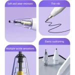 For Apple Pencil 2 / 1 Elastic Tip Soft Probe Silent Replacement Nib, 4B White, 4B Transparent, 2B White, 2B Transparent, HB White, HB Transparent - Image 8