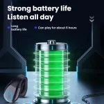 Bluetooth Earpiece Single Ear Clip-On Non-Intrusive Design Sports Headphones for Running - Image 7