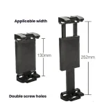 YUNTENG VCT-320 Adjustable Hot Shoe Tablet & Phone Mount Clamp Holder with Dual 1/4 Inch Screw Holes for 5.1-9.9 Inch Devices - Image 3