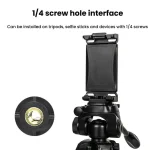 YUNTENG VCT-320 Adjustable Hot Shoe Tablet & Phone Mount Clamp Holder with Dual 1/4 Inch Screw Holes for 5.1-9.9 Inch Devices - Image 4