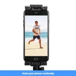 YUNTENG VCT-320 Adjustable Hot Shoe Tablet & Phone Mount Clamp Holder with Dual 1/4 Inch Screw Holes for 5.1-9.9 Inch Devices - Image 6