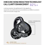 M300 Mini Invisible Clip-On Wireless Bluetooth Earbuds with Active Noise Reduction - Image 7