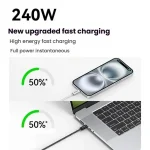 ANKER A8060 1.5m 240W PD Fast Charging Dual Type-C Charging Cable Braided Data Cable - Image 3