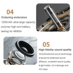 AVWOO A17 Mini Colorful Light Retro Gramophone Bluetooth Speaker - Image 4