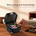 AVWOO A17 Mini Colorful Light Retro Gramophone Bluetooth Speaker - Image 5