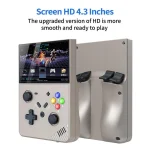 R43 Pro Handheld Game Console 4K HD 4.3-Inch Screen Home Portable Video Game Player, Translucent Black 64G, Gray 64G, Translucent Black 128G, Gray 128G - Image 5