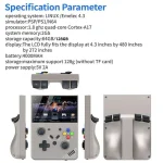 R43 Pro Handheld Game Console 4K HD 4.3-Inch Screen Home Portable Video Game Player, Translucent Black 64G, Gray 64G, Translucent Black 128G, Gray 128G - Image 7
