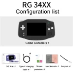 ANBERNIC RG 34XX Handheld Game Console Classic Retro Wireless WIFI Video Gaming Player, Standard 32G-Without Game, Standard + 64G, Standard + 128G, Standard + 256G - Image 9