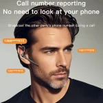 On-Ear Bluetooth Earphone AI Noise Reduction HD Talking Business Earphone, YYK-526 - Image 12