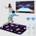 Wired Dance Mat With Motion Sensor - Dual Player Fitness Gaming Rug For TV & PC, Supports TF Card AV Interface, EU Plug, 040, 039 - Image 2