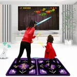 Wired Dance Mat With Motion Sensor - Dual Player Fitness Gaming Rug For TV & PC, Supports TF Card AV Interface, EU Plug, 040, 039 - Image 3