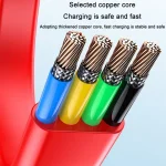 120cm Portable 3 In 1 Fast Charging Cable With Mobile Phone Holder Light Retractable Data Cable - Image 10