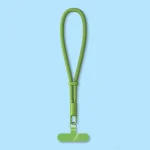 Smartphone Lanyard with Adjustable Wrist Strap Self-Locking 360-degree Rotating Anti-Tangle Design With TPU Clip, Wrist Green, Wrist Black, Wrist Orange