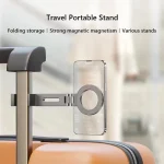 Travel Portable Magnetic Phone Holder Flexible Rotation Hands-Free Airplane Phone Mount - Image 3
