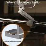 Travel Portable Magnetic Phone Holder Flexible Rotation Hands-Free Airplane Phone Mount - Image 6