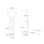 Travel Portable Magnetic Phone Holder Flexible Rotation Hands-Free Airplane Phone Mount - Image 10