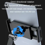 Cell Phone Tablet PC Universal Bracket Base 360 Rotation Foldable Wall Mounted Support Holder Clip, WS-2U (White), WS-2U (Dark Gray) - Image 13