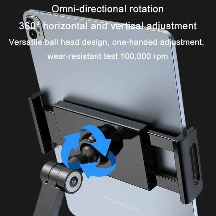 TBD06060108_B12.webp Cell Phone Tablet PC Universal Bracket Base 360 Rotation Foldable Wall Mounted Support Holder Clip, WS-2U (White), WS-2U (Dark Gray) - Image 13