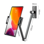 Cell Phone Tablet PC Universal Bracket Base 360 Rotation Foldable Wall Mounted Support Holder Clip, WS-2U (White), WS-2U (Dark Gray) - Image 3