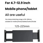 Cell Phone Tablet PC Universal Bracket Base 360 Rotation Foldable Wall Mounted Support Holder Clip, WS-2U (White), WS-2U (Dark Gray) - Image 5