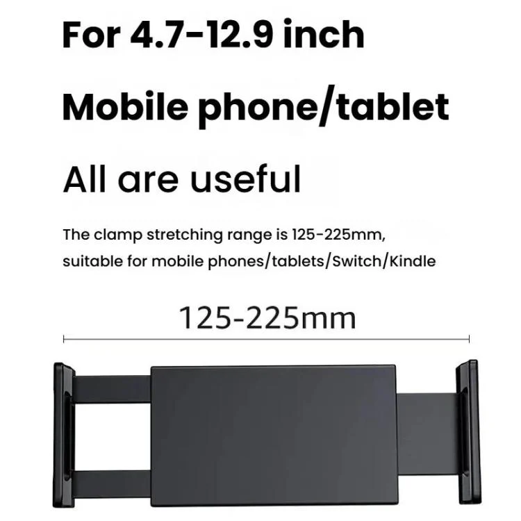 TBD06060108_B4.webp Cell Phone Tablet PC Universal Bracket Base 360 Rotation Foldable Wall Mounted Support Holder Clip, WS-2U (White), WS-2U (Dark Gray) - Image 5