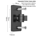 Cell Phone Tablet PC Universal Bracket Base 360 Rotation Foldable Wall Mounted Support Holder Clip, WS-2U (White), WS-2U (Dark Gray) - Image 6