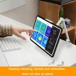 Cell Phone Holder Live Streaming Desktop Folding Phone / Tablet Universal Desk Clip Holder - Image 6