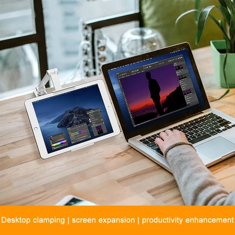 TBD06060118_B7.webp Cell Phone Holder Live Streaming Desktop Folding Phone / Tablet Universal Desk Clip Holder - Image 8