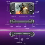 H36S 3.5 Inch IPS HD Screen Retro PSP Game Console Linux System GBA Handheld Video Game Console, 64G, 128G - Image 3