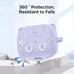 For Samsung Galaxy Buds3 / 3 Pro AhaStyle WG160 Personalized Cartoon Cat Ears Silicone Case - Image 4