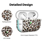 For AirPods Pro 2 / Pro AhaStyle TPU Leopard Print Protective Case - Image 4