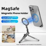 Magsafe Mobile Phone Magnetic Holder Desktop Tripod, Silver Gray - Image 2