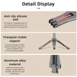 Magsafe Mobile Phone Magnetic Holder Desktop Tripod, Silver Gray - Image 11