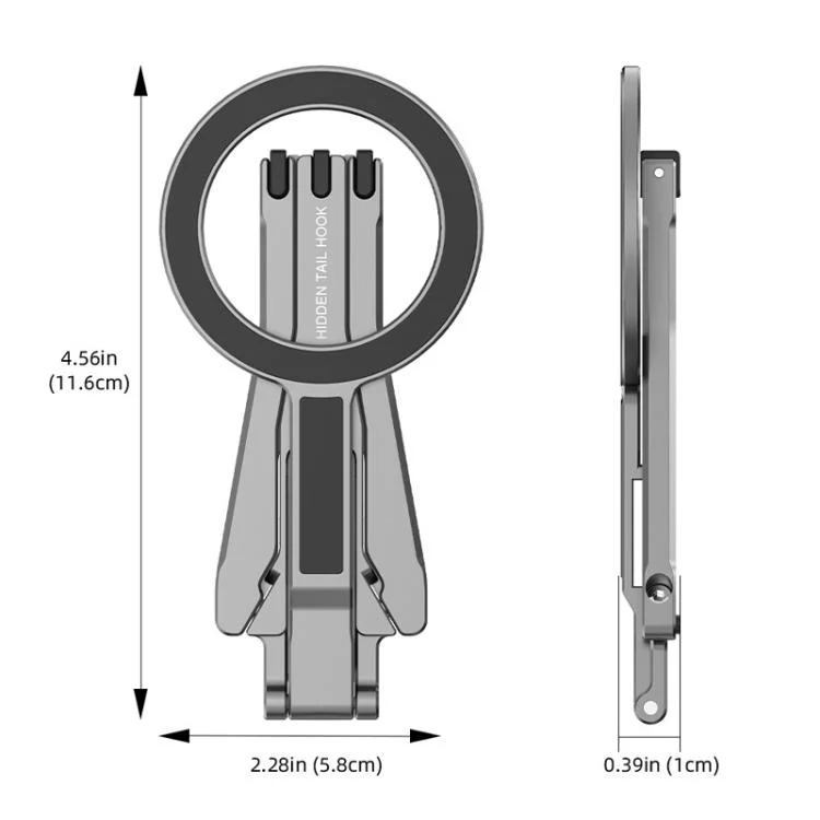 TBD06060286_B13.webp Magsafe Mobile Phone Magnetic Holder Desktop Tripod, Silver Gray - Image 14