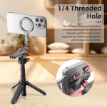 Magsafe Mobile Phone Magnetic Holder Desktop Tripod, Silver Gray - Image 6