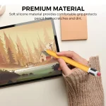 AhaStyle PT180-K Stylus Retro Anti-slip Protection Case, For Apple Pencil USB-C, For Apple Pencil 1, For Apple Pencil 2 - Image 2