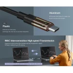 QGeeM USB4 Type-C PD 240W Fast Charging Cable With Digital Display, 40Gbps Data Transfer, 8K 60Hz Video Output For Laptop/Phone/Tablet, 1m - Image 7