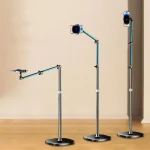 1.7m Mobile Phone Floor Stand Overhead Shooting Holder Retractable Lazy Support, Without Remote Control, With Remote Control - Image 2