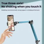 1.7m Mobile Phone Floor Stand Overhead Shooting Holder Retractable Lazy Support, Without Remote Control, With Remote Control - Image 4