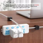 18pcs /Pack Magnetic Cable Organizer Clips Adhesive Wire Holders for Desk Management - Image 5